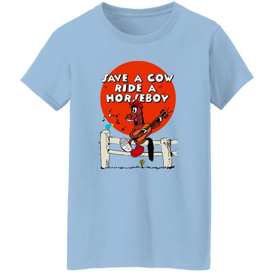 
	Save A Cow Ride A Horseboy Shirt, Hoodie