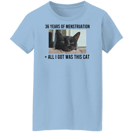 36 Years Of Menstruation All I Got Was This Cat Shirt, Hoodie, Tank