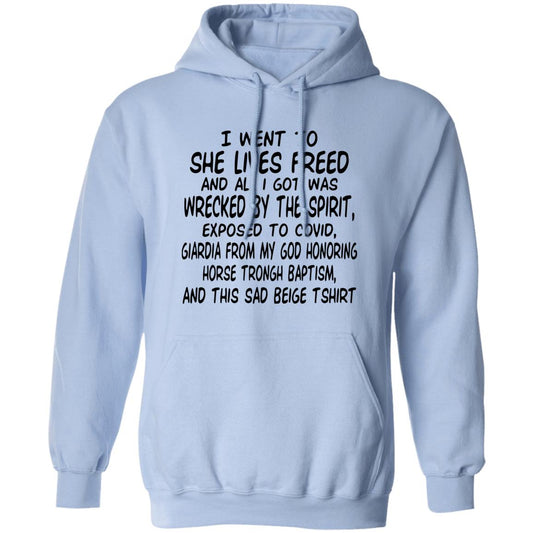 I Went To She Lives Freed And All I Got Was Wrecked By The Spirit Exposed To Covid Shirt, Hoodie, Tank