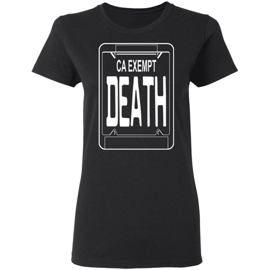 
	Government Plates By Death Grips Ca Exempt Death Shirt, Hoodie, Tank
