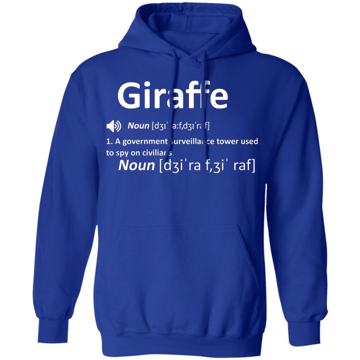 Giraffe Noun A Government Surveillance Tower Used To Spy On Civilians Shirt, Hoodie, Tank