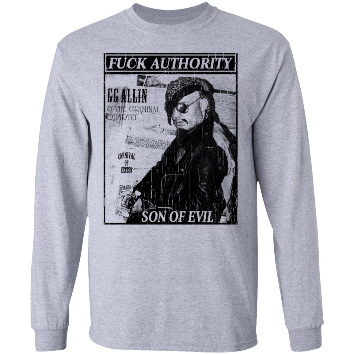 Fuck Authority Son Of Evil Shirt, Hoodie, Tank