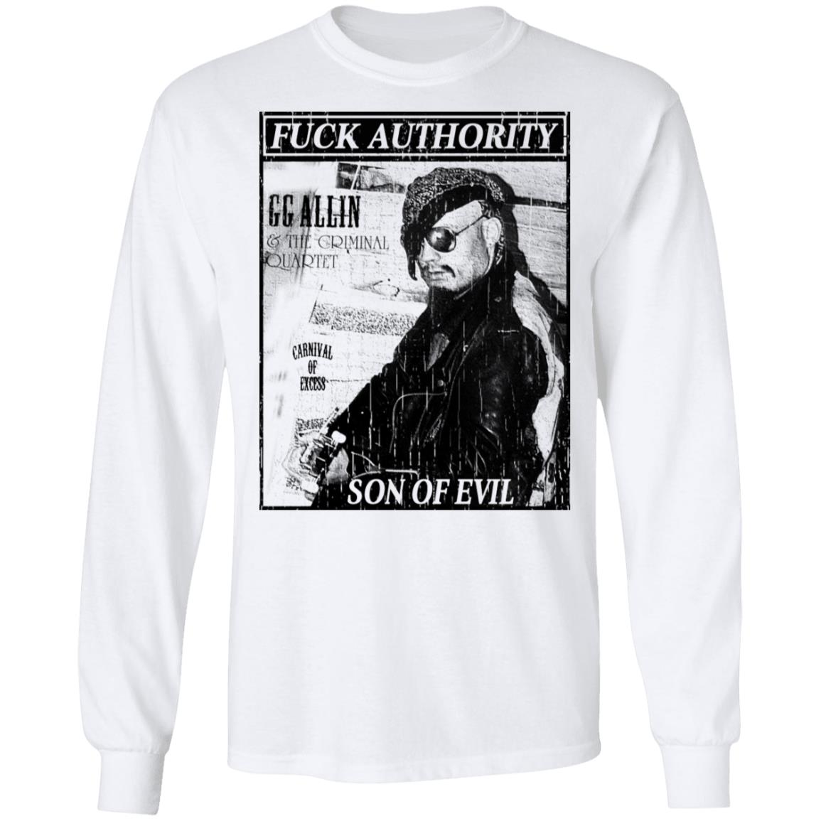Fuck Authority Son Of Evil Shirt, Hoodie, Tank