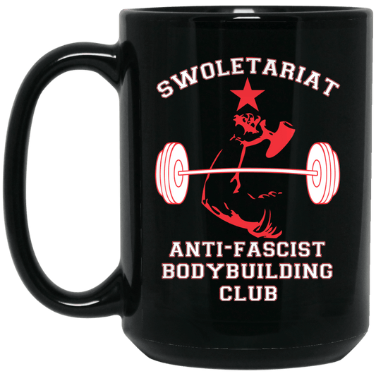 
	Swoletariat Anti-Fascist Bodybuilding Club Mug