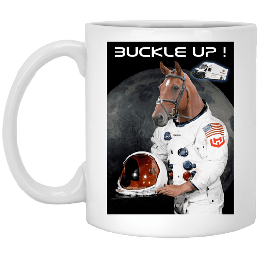 Buckle Up Fellas WKHS To The Moon Mug
