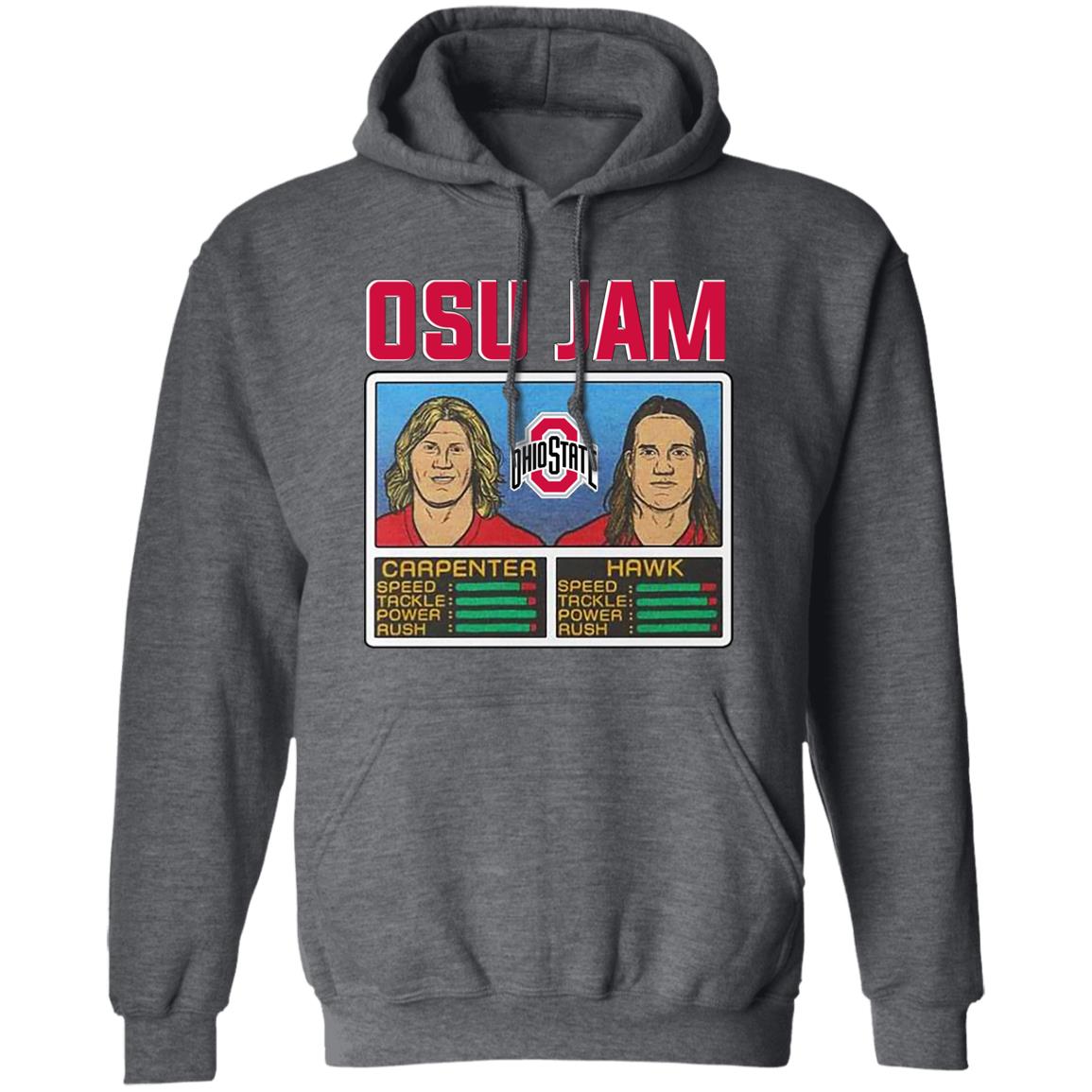 Osu Jam Ohio State Carpenter Hawk Shirt, Hoodie, Tank