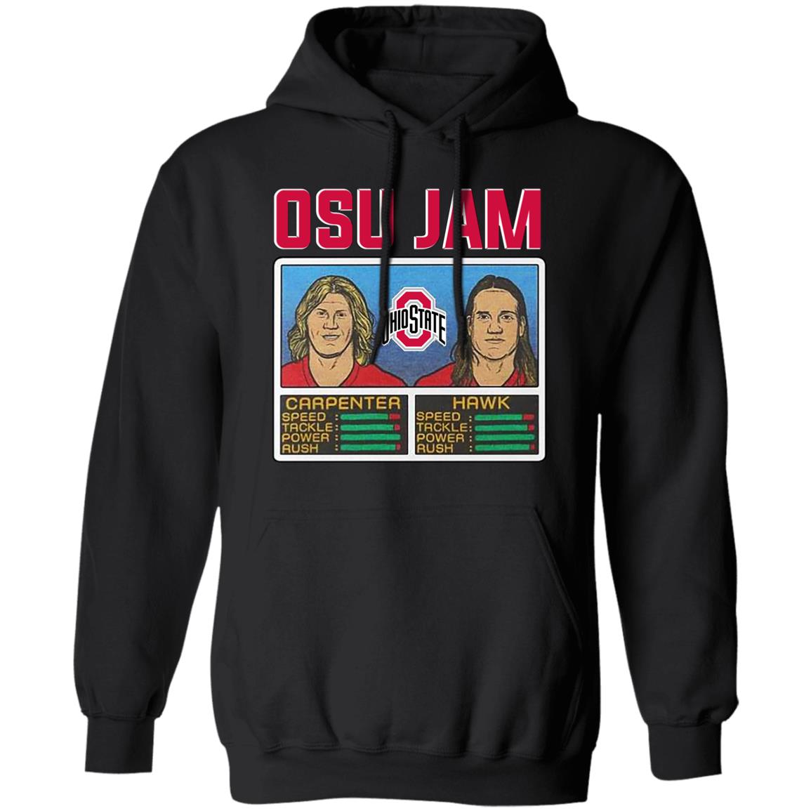 Osu Jam Ohio State Carpenter Hawk Shirt, Hoodie, Tank