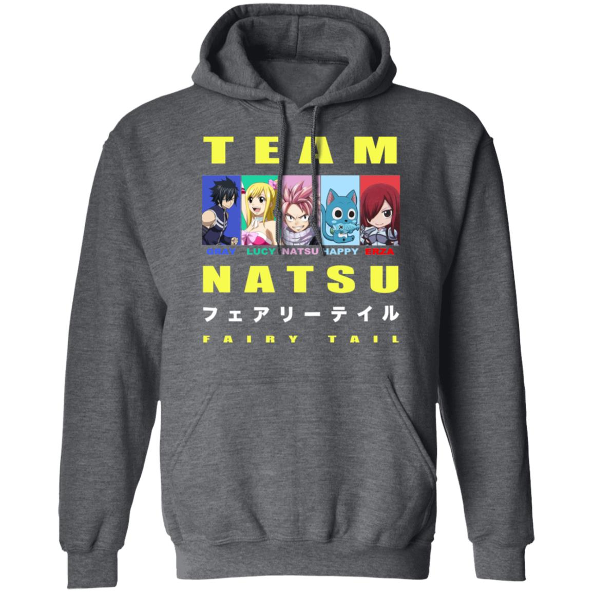 Team Natsu Fairy Tail Gray Lucy Natsu Happy Erza Shirt, Hoodie, Tank