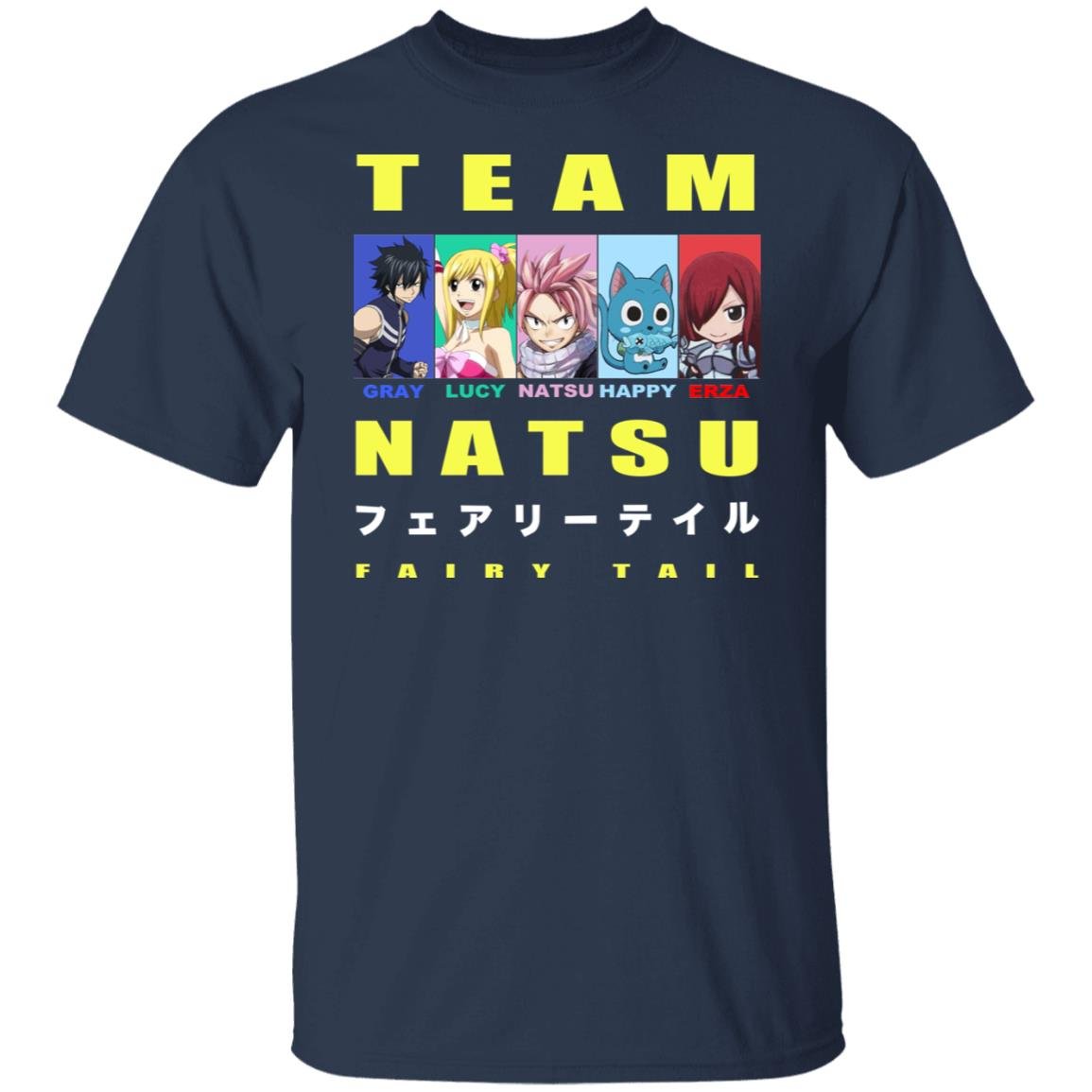 Team Natsu Fairy Tail Gray Lucy Natsu Happy Erza Shirt, Hoodie, Tank