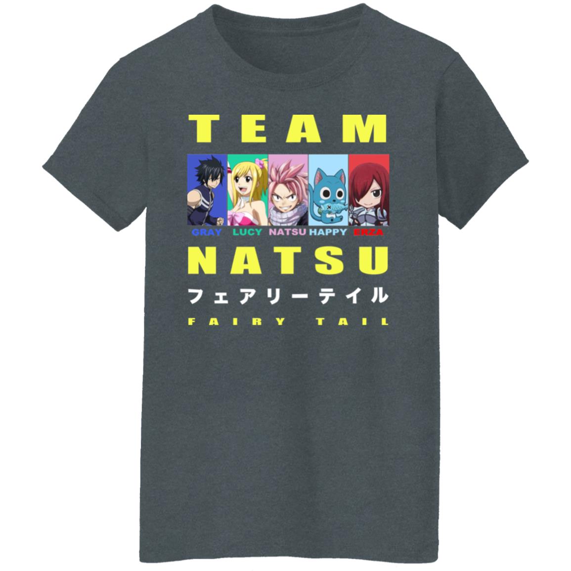 Team Natsu Fairy Tail Gray Lucy Natsu Happy Erza Shirt, Hoodie, Tank