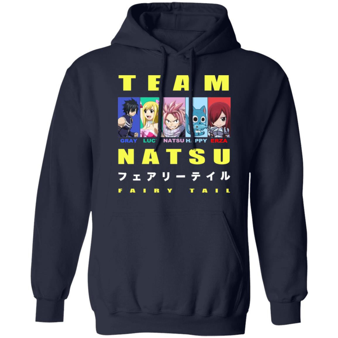 Team Natsu Fairy Tail Gray Lucy Natsu Happy Erza Shirt, Hoodie, Tank