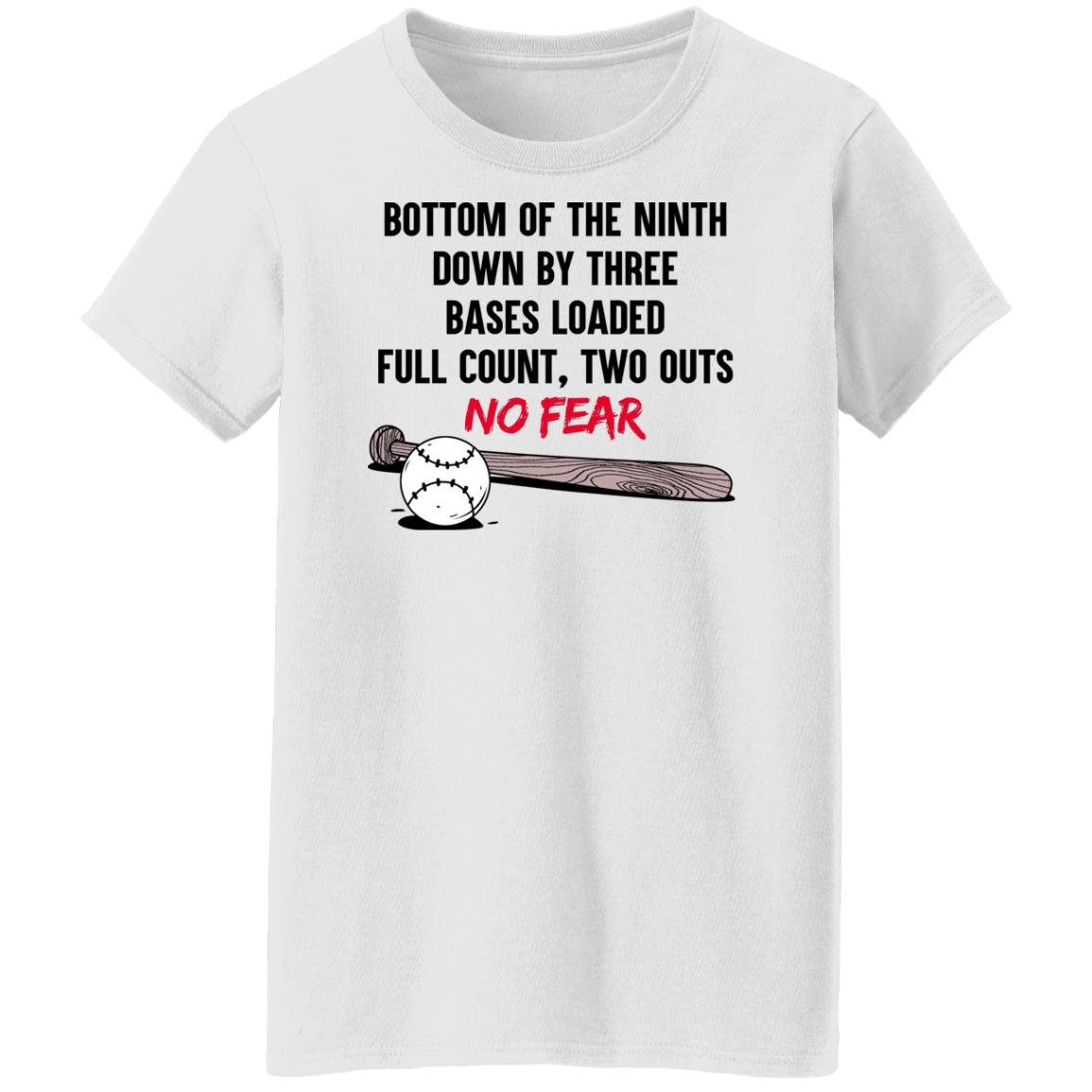 Bottom Of The Ninth Down By Three Bases Loaded Full Count Two Outs No Fear Shirt, Hoodie, Tank