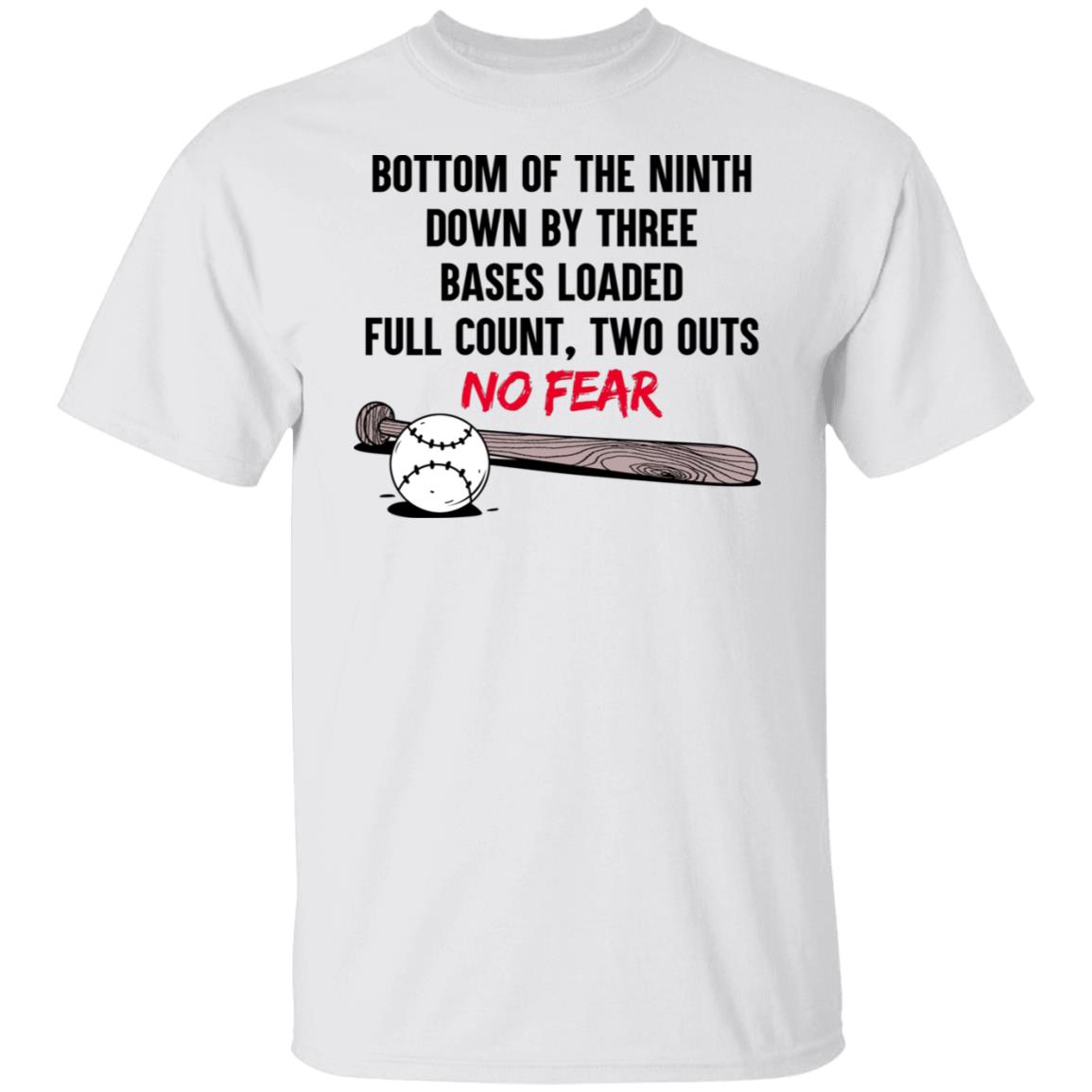 Bottom Of The Ninth Down By Three Bases Loaded Full Count Two Outs No Fear Shirt, Hoodie, Tank
