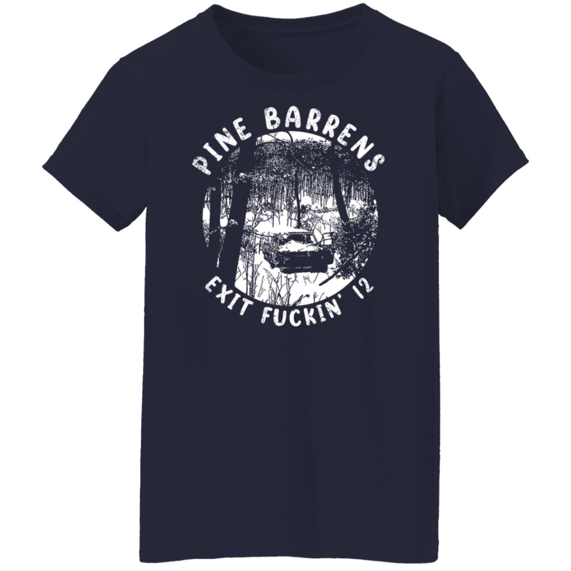 Pine Barrens New Jersey NJ Distressed Exit 12 Shirt, Hoodie, Tank