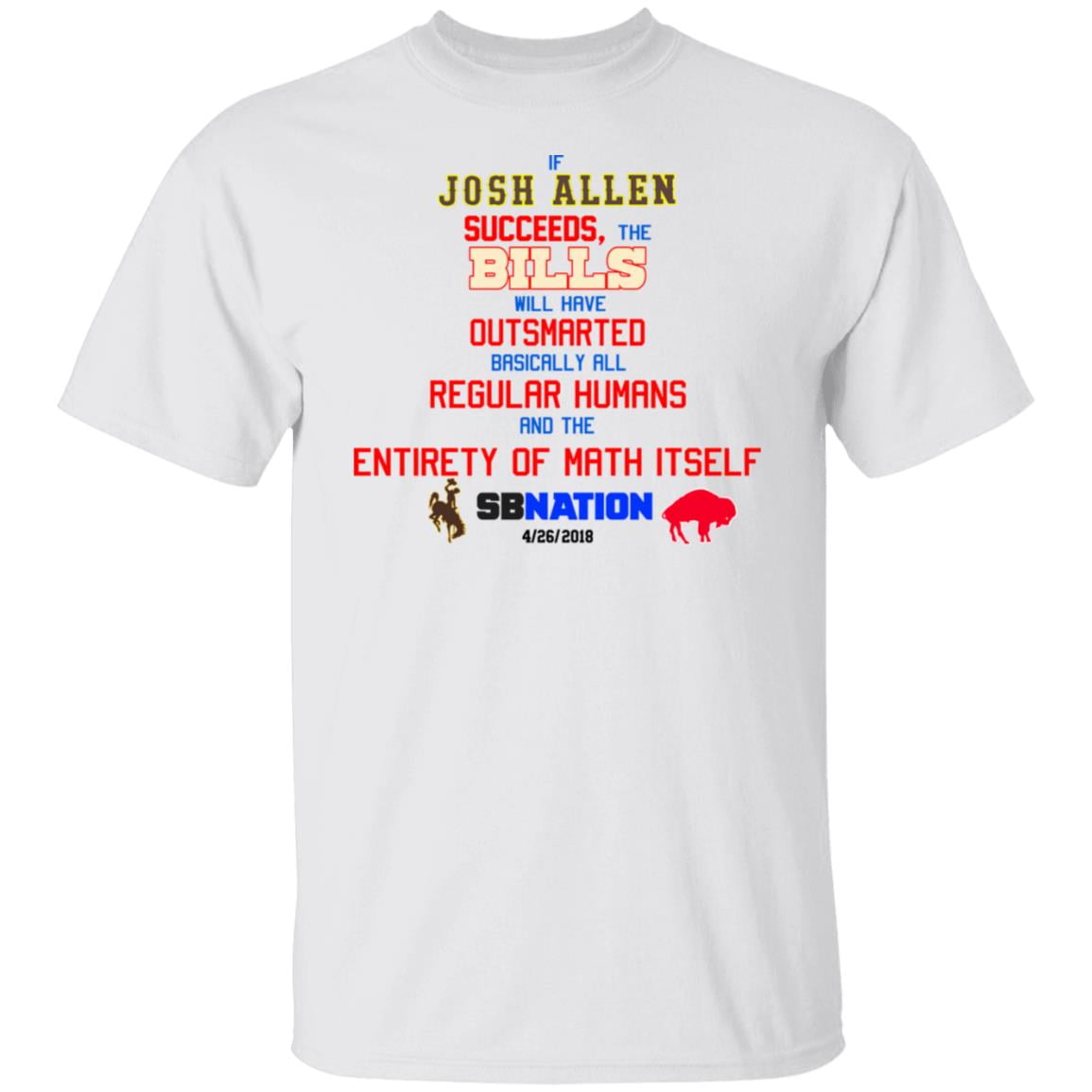 If Josh Allen Succeeds The Bills Will Here Outsmarted Basically All Regular Humans And The Entirety Of Math Itself Nation Shirt, Hoodie, Tank
