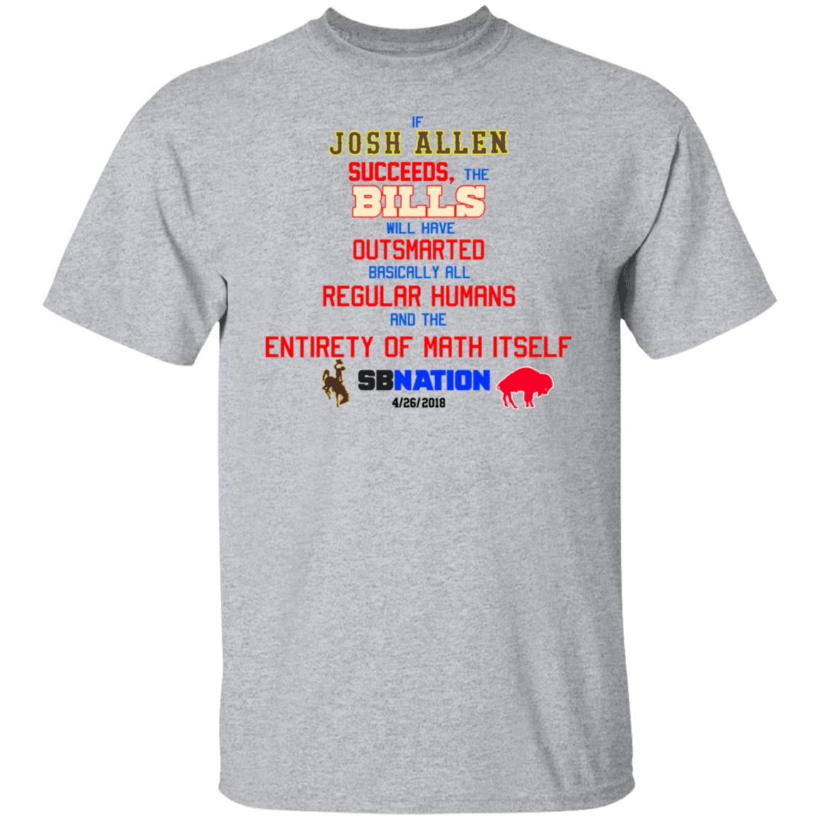 If Josh Allen Succeeds The Bills Will Here Outsmarted Basically All Regular Humans And The Entirety Of Math Itself Nation Shirt, Hoodie, Tank