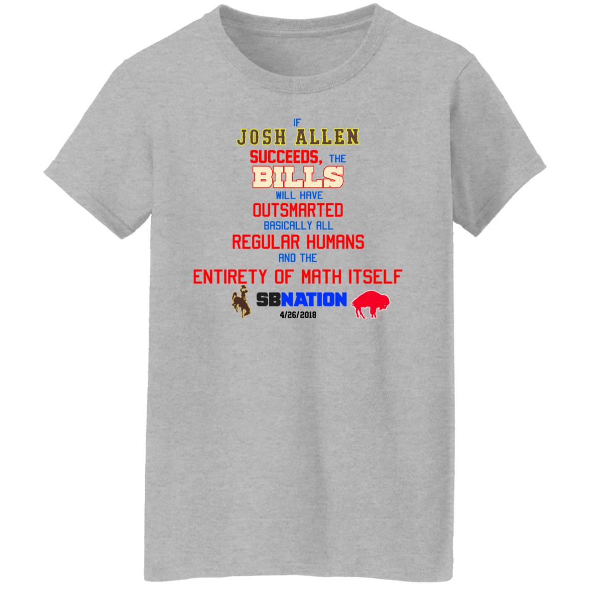 If Josh Allen Succeeds The Bills Will Here Outsmarted Basically All Regular Humans And The Entirety Of Math Itself Nation Shirt, Hoodie, Tank