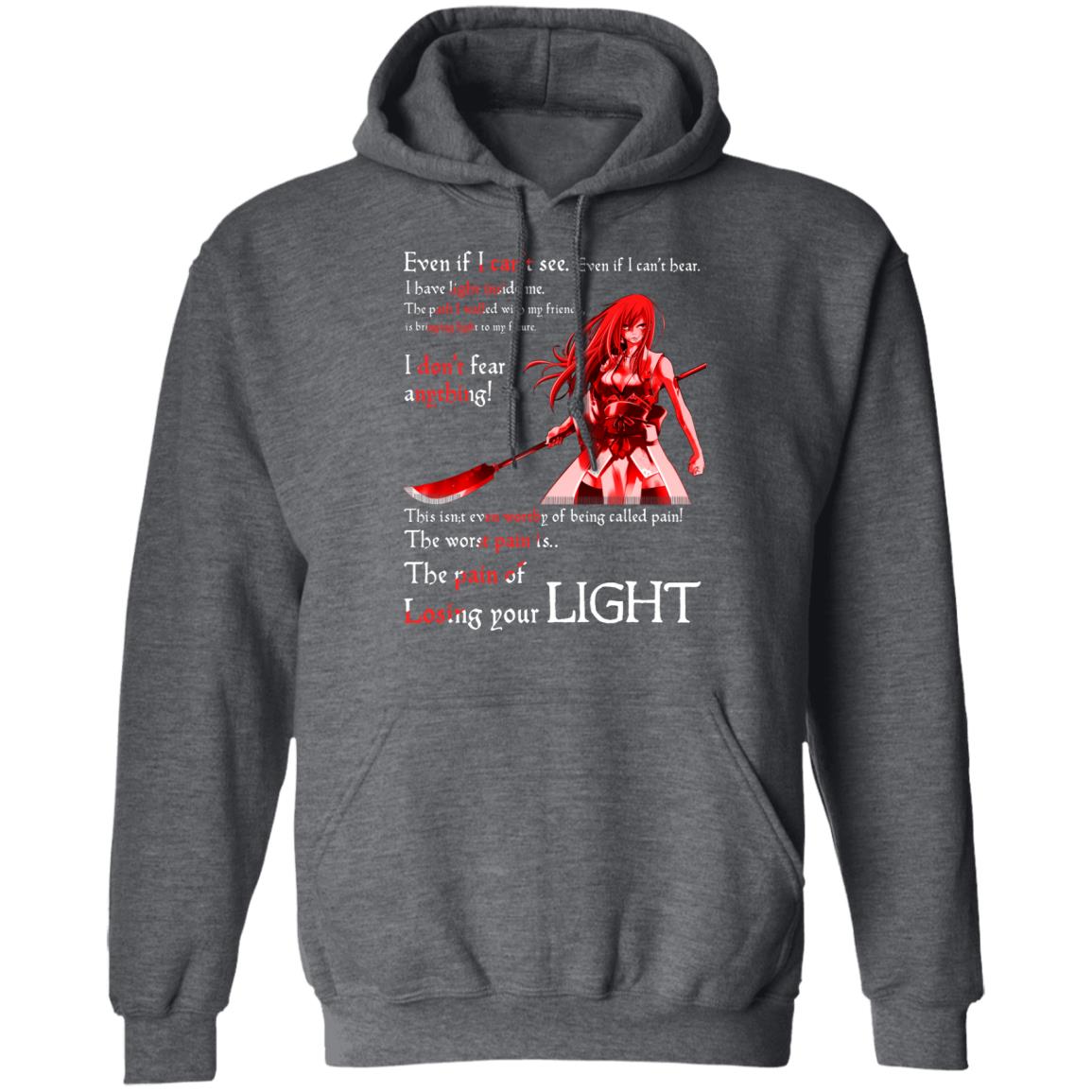 Fairy Tail Erza Scarlet Kimono Even If I Can’t See Even If I Can’t Bear Shirt, Hoodie, Tank