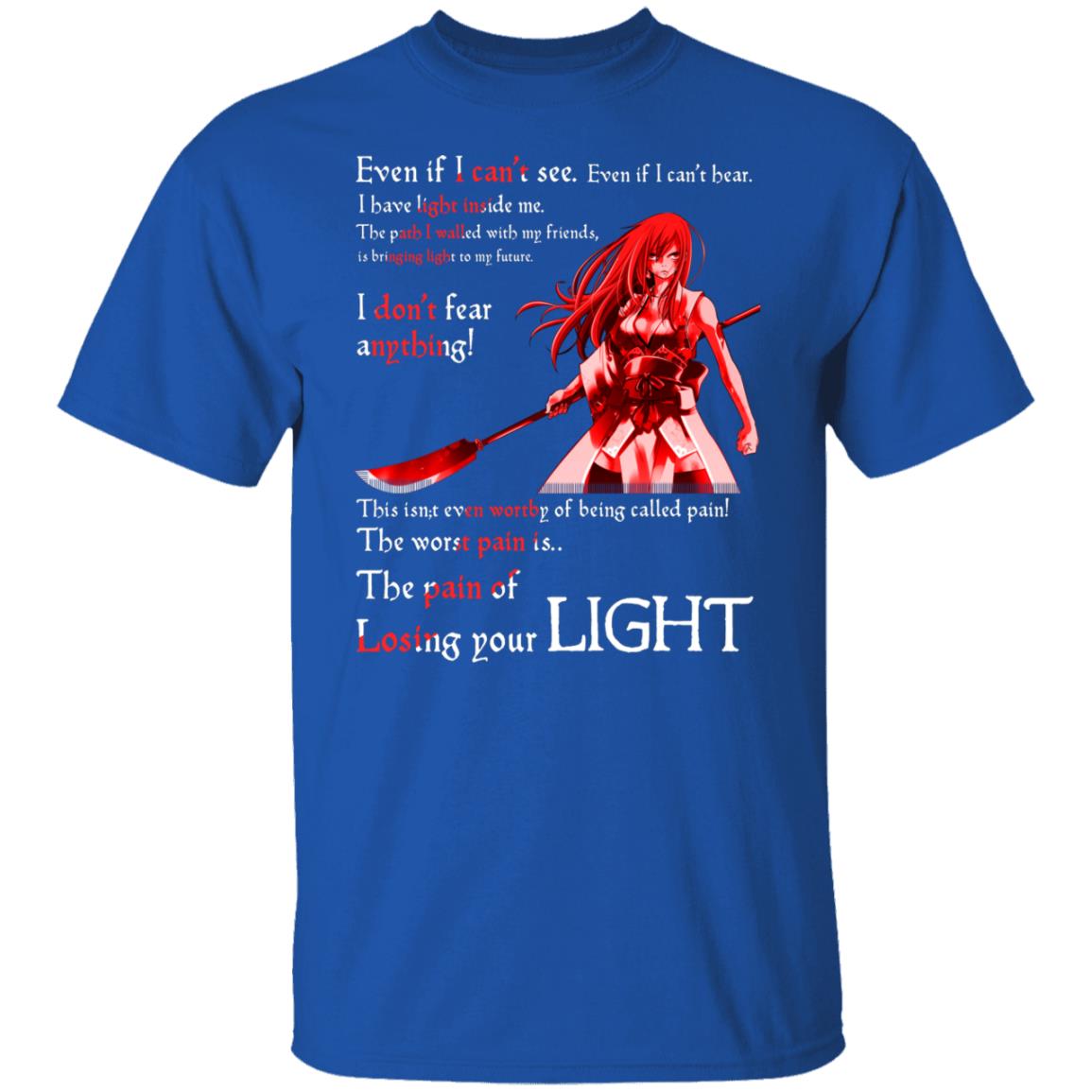 Fairy Tail Erza Scarlet Kimono Even If I Can’t See Even If I Can’t Bear Shirt, Hoodie, Tank