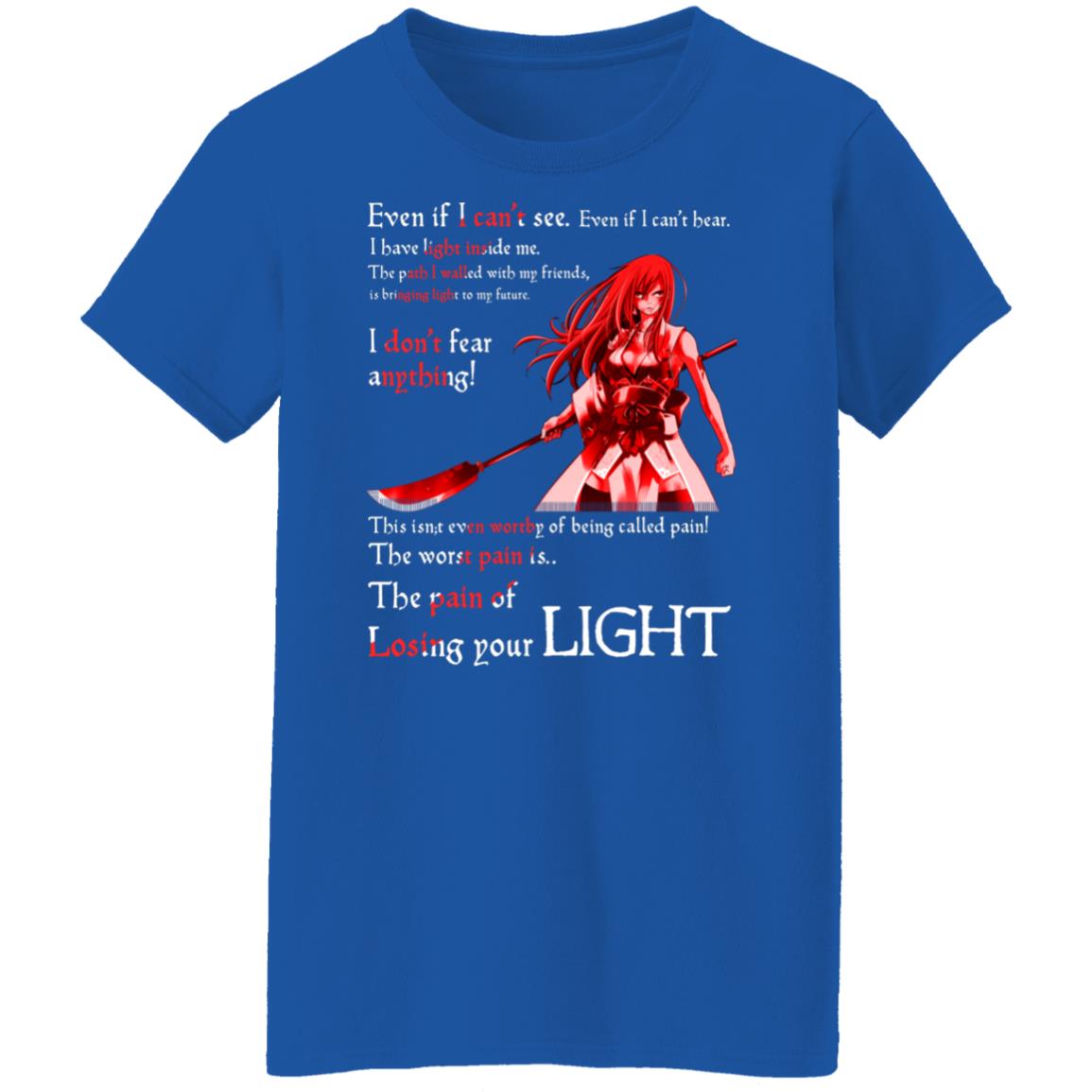 Fairy Tail Erza Scarlet Kimono Even If I Can’t See Even If I Can’t Bear Shirt, Hoodie, Tank