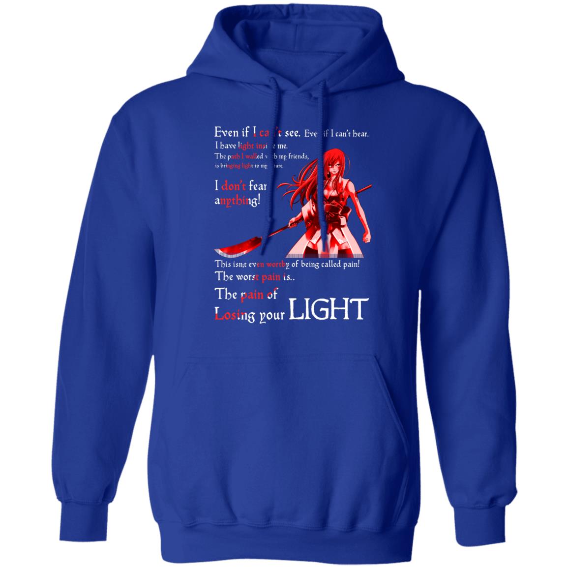 Fairy Tail Erza Scarlet Kimono Even If I Can’t See Even If I Can’t Bear Shirt, Hoodie, Tank