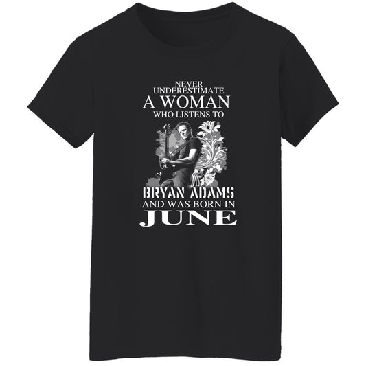 
	A Women Who Listens To Bryan Adams And Was Born In June Shirt, Hoodie, Tank