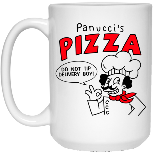 Panucci’s Pizza Do Not Tip Delivery Boy Mug