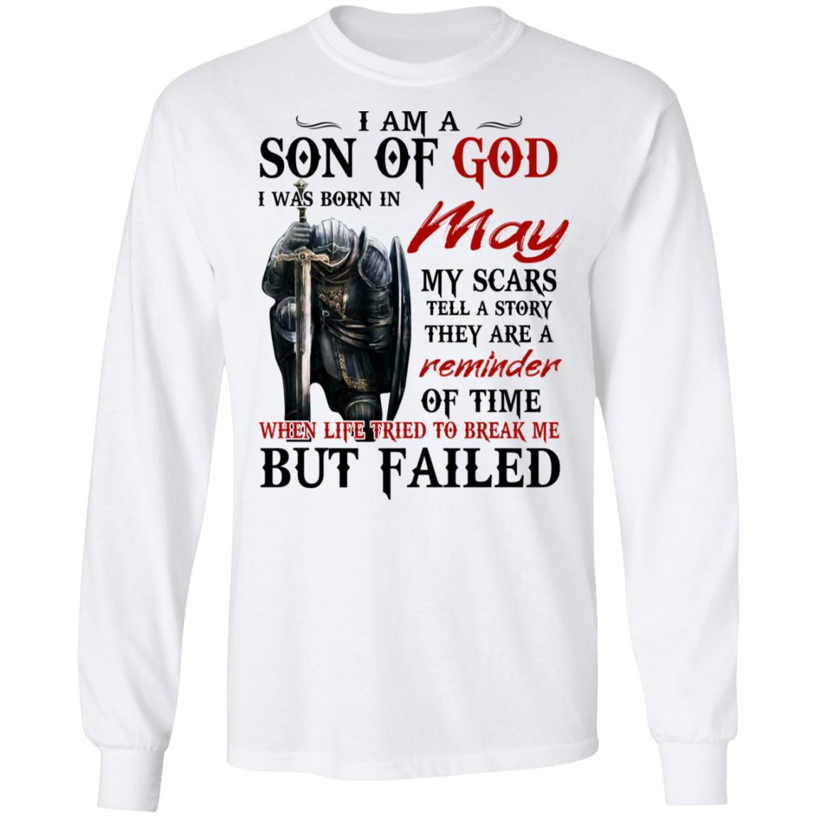 I Am A Son Of God And Was Born In May Shirt, Hoodie, Tank