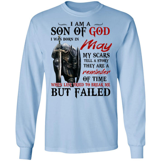 I Am A Son Of God And Was Born In May Shirt, Hoodie, Tank