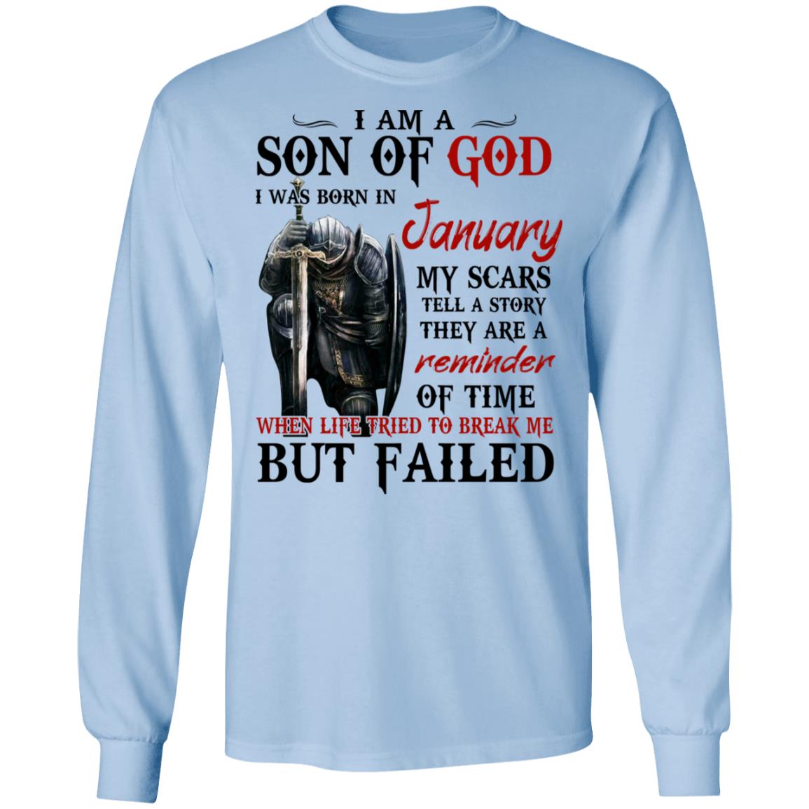 I Am A Son Of God And Was Born In January Shirt, Hoodie, Tank