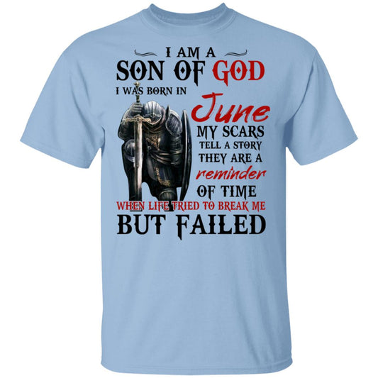 
	I Am A Son Of God And Was Born In June Shirt, Hoodie, Tank