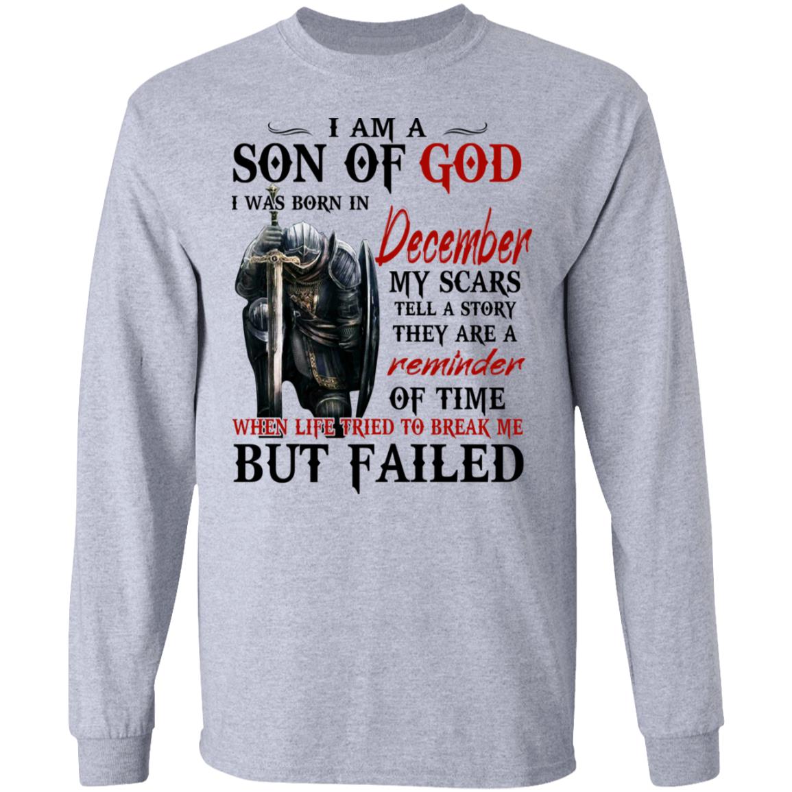 I Am A Son Of God And Was Born In December Shirt, Hoodie, Tank