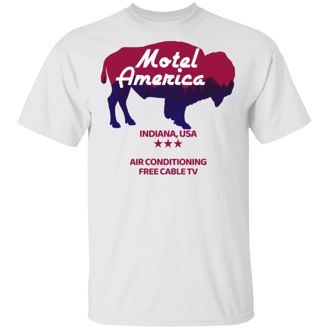 Motel America Indiana USA Air Conditioning Free Cable TV Shirt, Hoodie, Tank