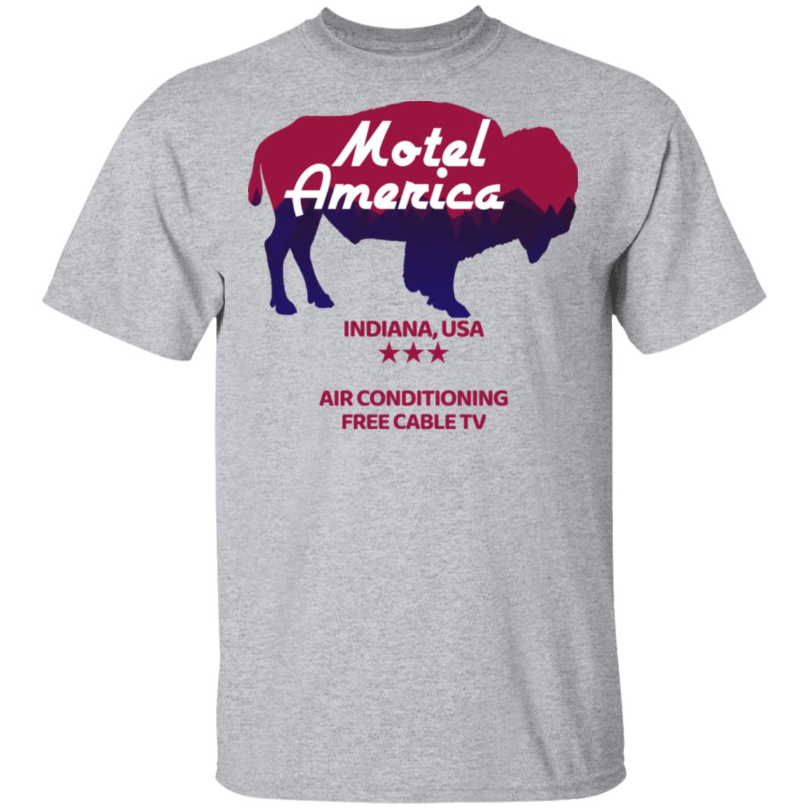 Motel America Indiana USA Air Conditioning Free Cable TV Shirt, Hoodie, Tank