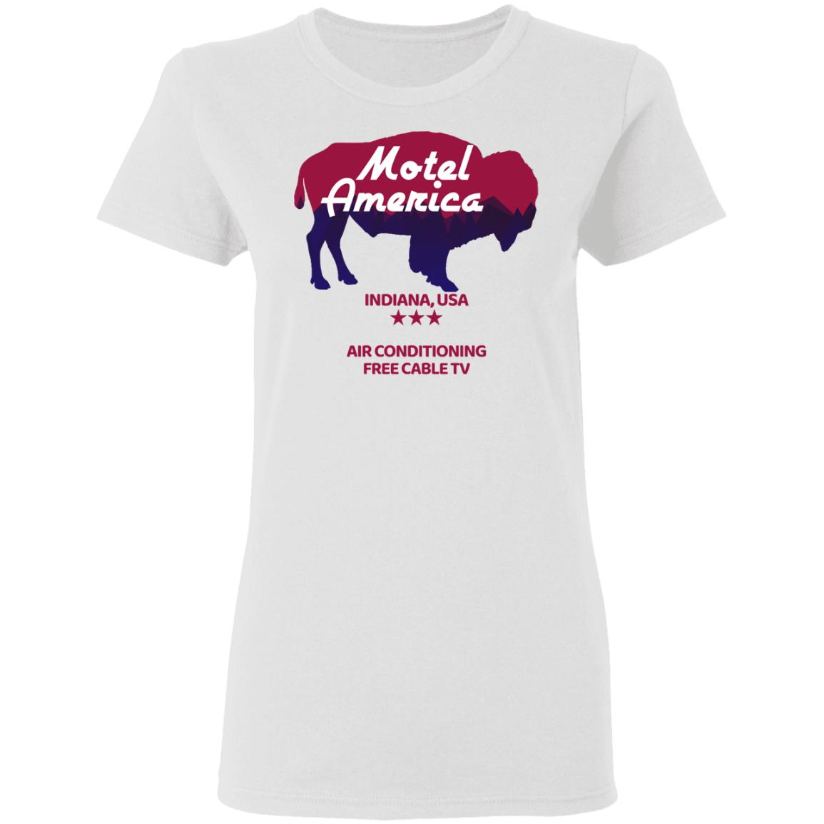 Motel America Indiana USA Air Conditioning Free Cable TV Shirt, Hoodie, Tank