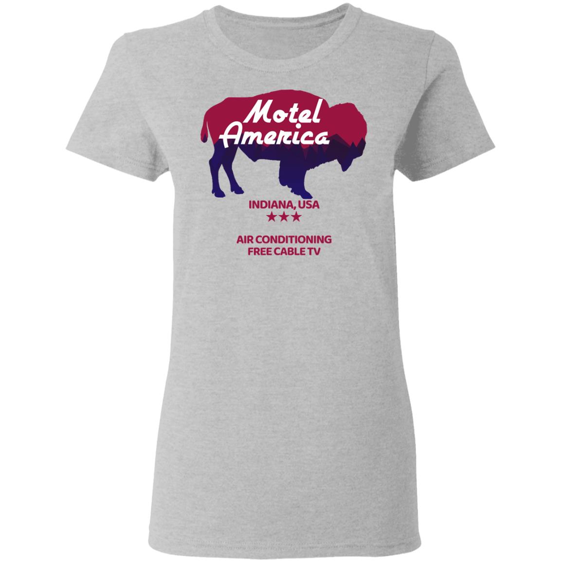 Motel America Indiana USA Air Conditioning Free Cable TV Shirt, Hoodie, Tank