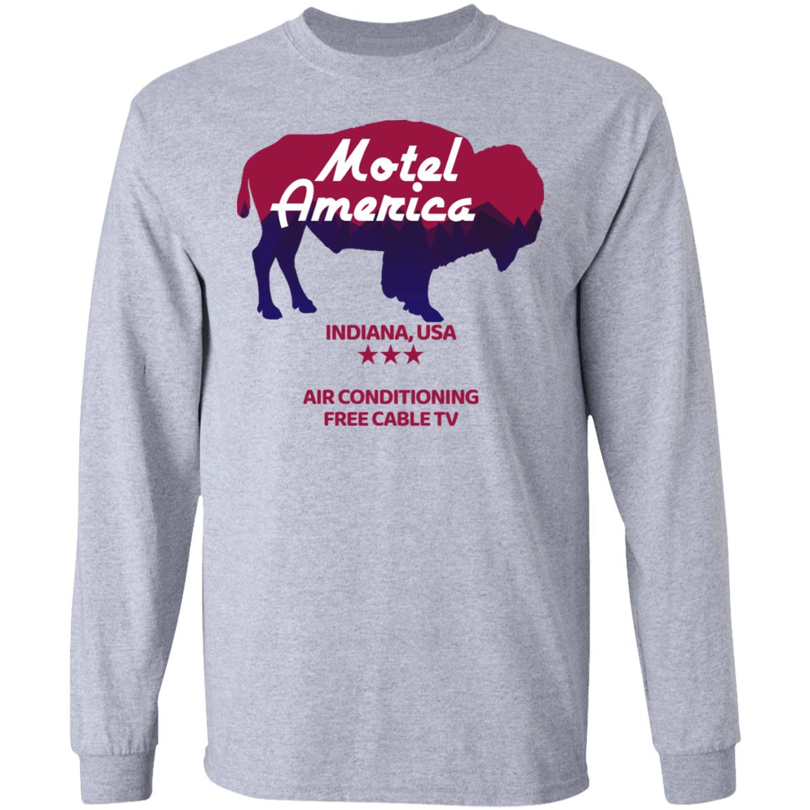Motel America Indiana USA Air Conditioning Free Cable TV Shirt, Hoodie, Tank