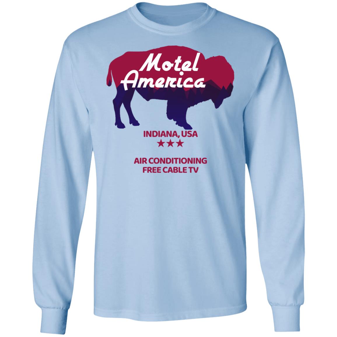 Motel America Indiana USA Air Conditioning Free Cable TV Shirt, Hoodie, Tank