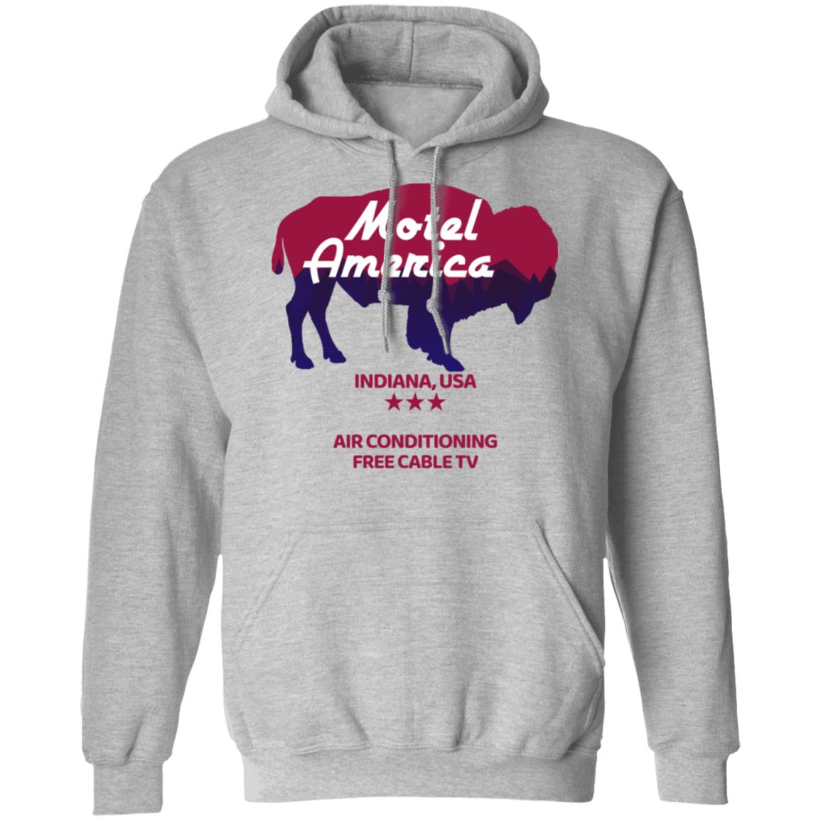Motel America Indiana USA Air Conditioning Free Cable TV Shirt, Hoodie, Tank