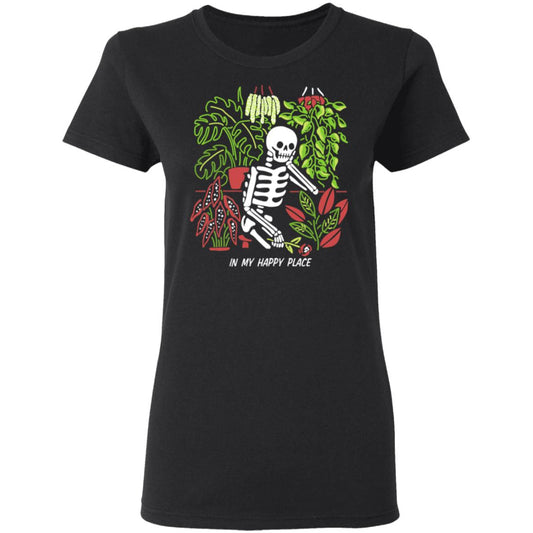 Skull Skeleton In My Happy Place Shirt, Hoodie, Tank