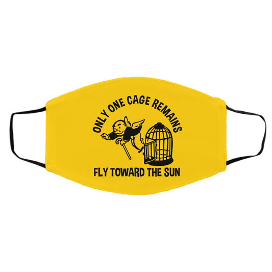 
	Only One Cage Remains Fly Toward The Sun Face Mask