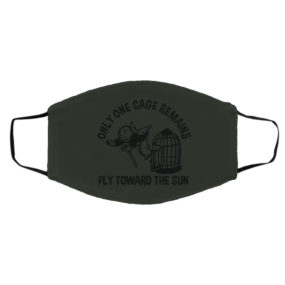 Only One Cage Remains Fly Toward The Sun Face Mask