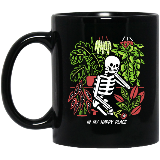 Skull Skeleton In My Happy Place Mug