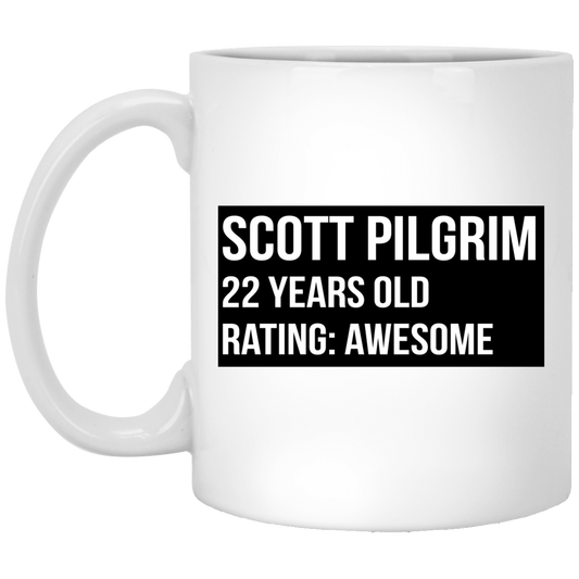 
	Scott Pilgrim 22 Years Old Rating Awesome Mug