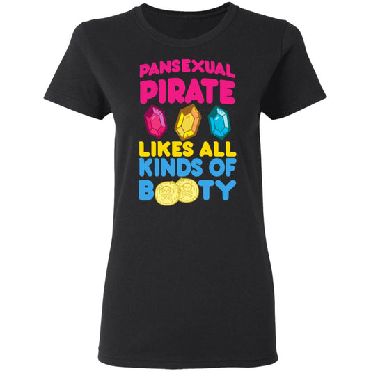 Pansexual Pirate Likes All Kinds Of Booty Shirt, Hoodie, Tank