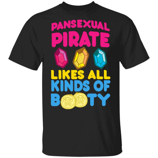 
	Pansexual Pirate Likes All Kinds Of Booty Shirt, Hoodie, Tank