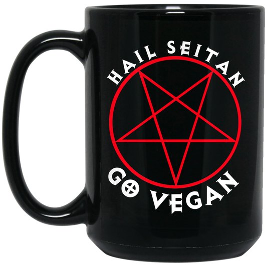 Hail Seitan Go Vegan Mug