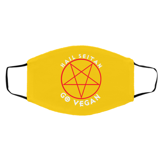 
	Hail Seitan Go Vegan Face Mask
