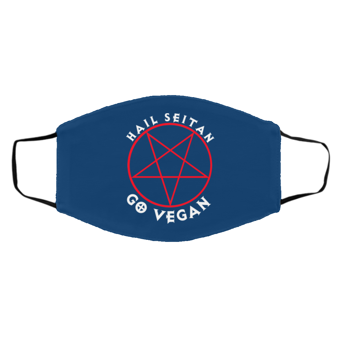 Hail Seitan Go Vegan Face Mask