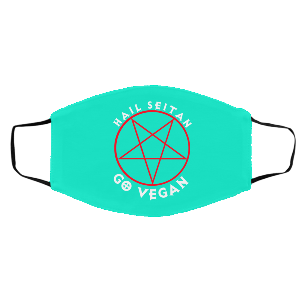 Hail Seitan Go Vegan Face Mask